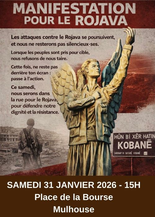 Manifestation pour la défense du Rojava