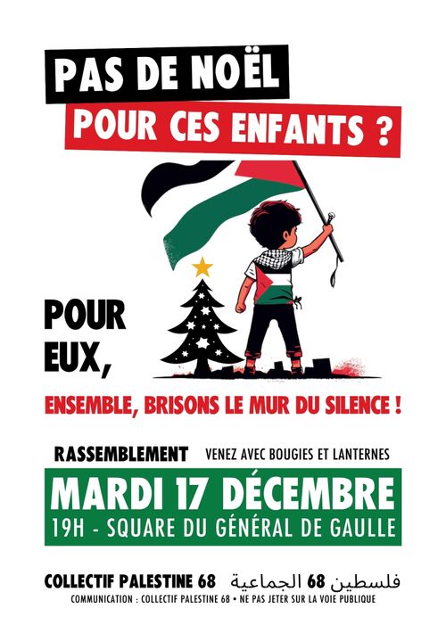 Pour les enfants de Palestine, brisons le mur du silence 