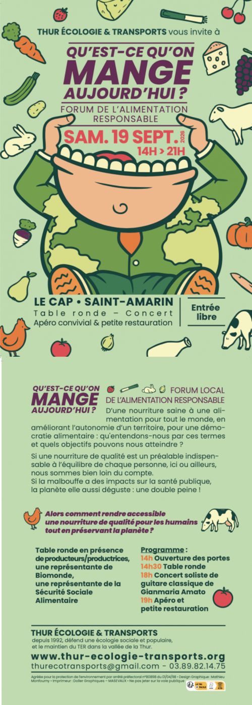 Forum de l'alimentation responsable - Qu'est ce qu'on mange aujourd'hui ?