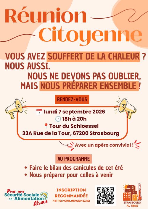 Réunion Citoyenne - Pour une Sécurité Sociale de l'Alimentation