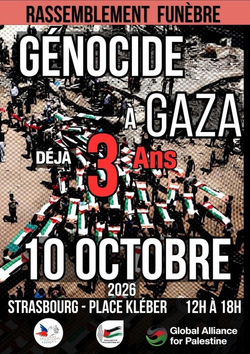 GÉNOCIDE A GAZA : DÉJÀ 3 ANS