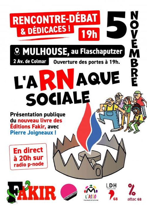 Rencontre-débat : présentation du livre l'aRNaque sociale !