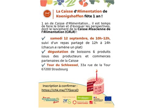 Lancement officiel de la CALA - Caisse Alsacienne de l'Alimentation -
