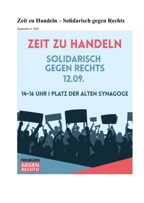 Manifestation contre l'AfD
